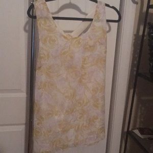 Yellow & White Floral Shirt